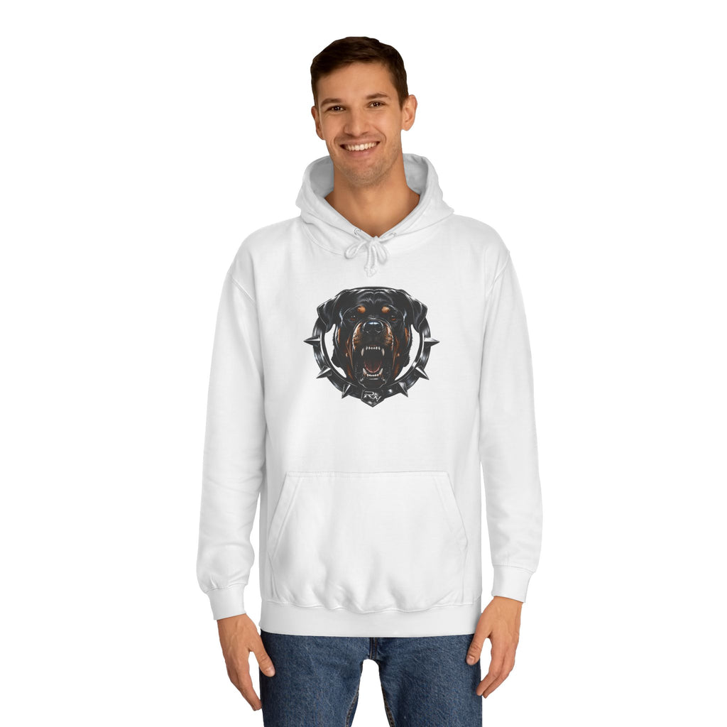Rottweiler Emblem Hoodie — Built Different Graphic Sweatshirt