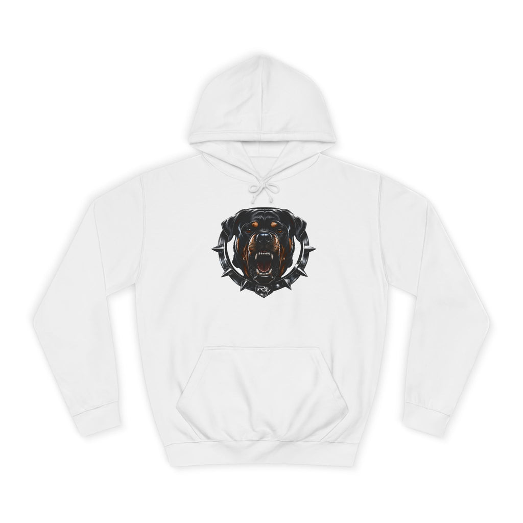 Rottweiler Emblem Hoodie — Built Different Graphic Sweatshirt