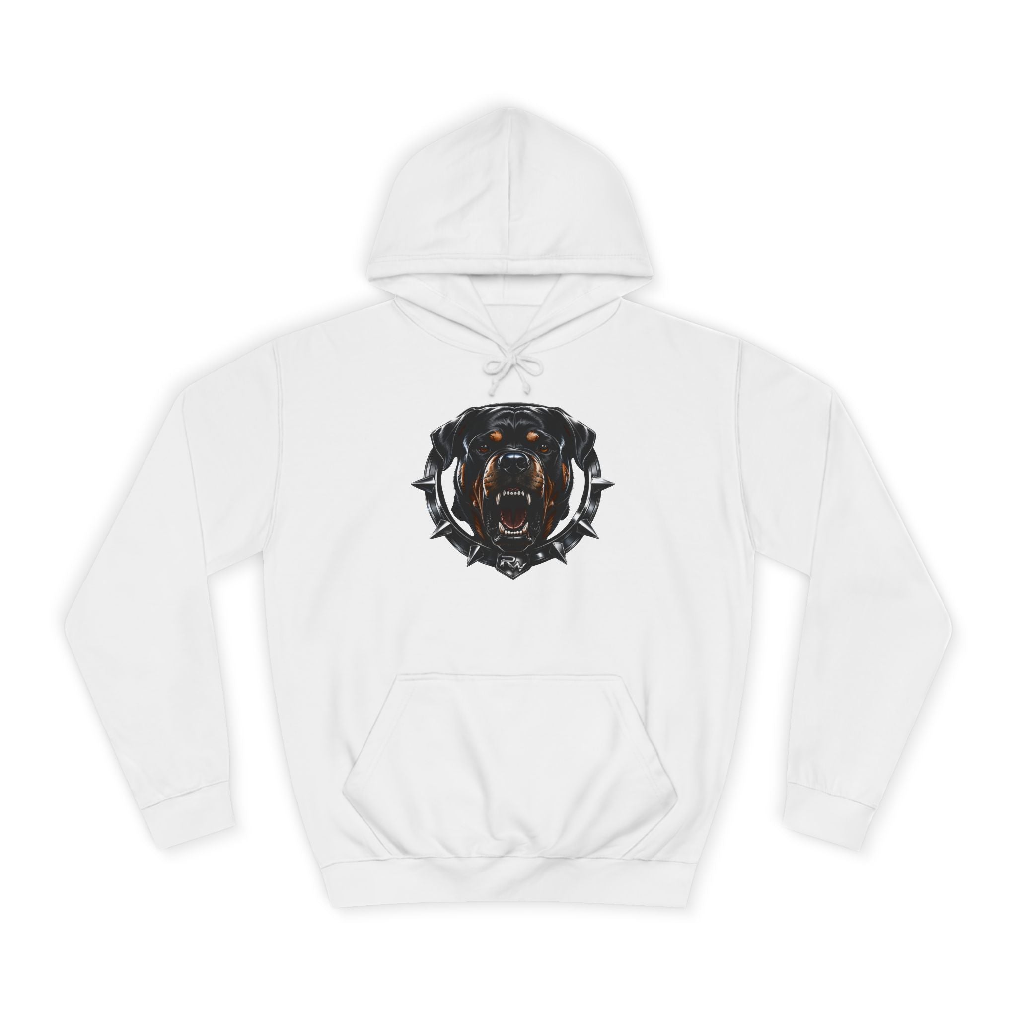 Rottweiler Emblem Hoodie — Built Different Graphic Sweatshirt